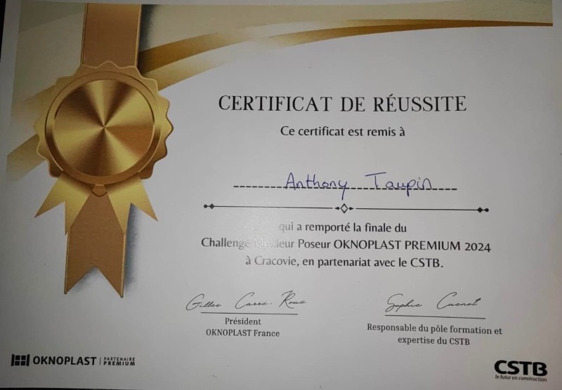 Anthony grand gagnant de cet récompense 