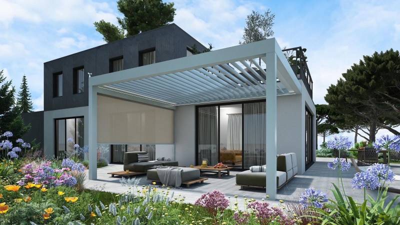 Pose et installation d'une pergola bioclimatique en aluminium à Pechbonnieu 31140 (Toulouse)