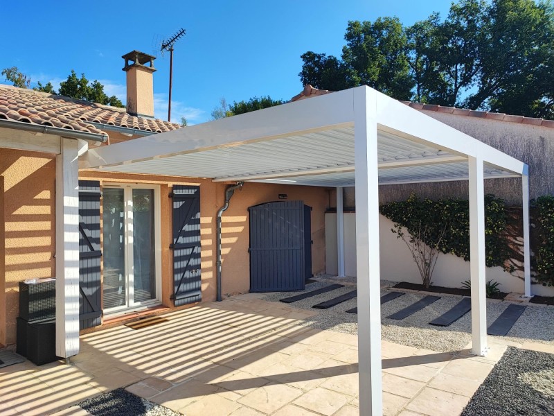 Installation d'une double Pergola bioclimatique avec Motorisation Somfy IO à Pechbonnieu et Toulouse